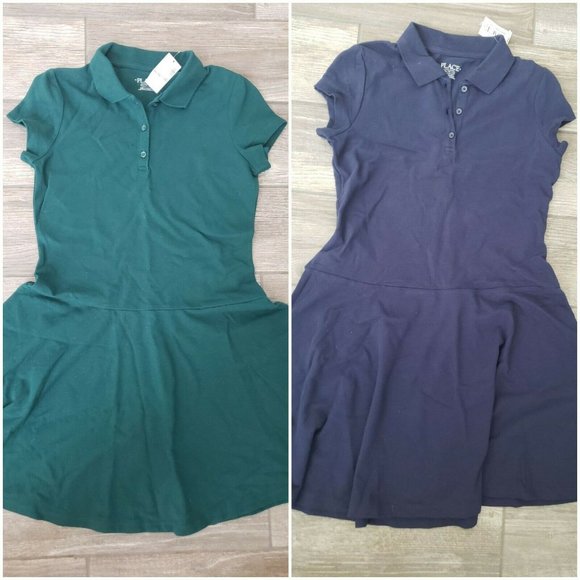 Nwt The Childrens Place Girls Short Sleeve Polo